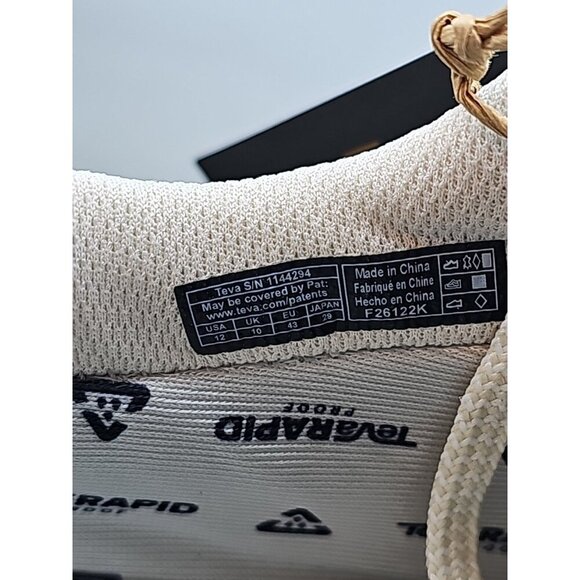 TEVA CREAM GEOTRECCA LOW RP WATERPROOF HIKING SHOES WOMEN US 12  1144294 New - Picture 7 of 8